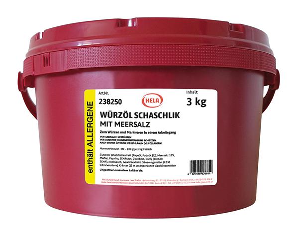 Würzöl Shashlik 3kg. spand (Skaffevare)