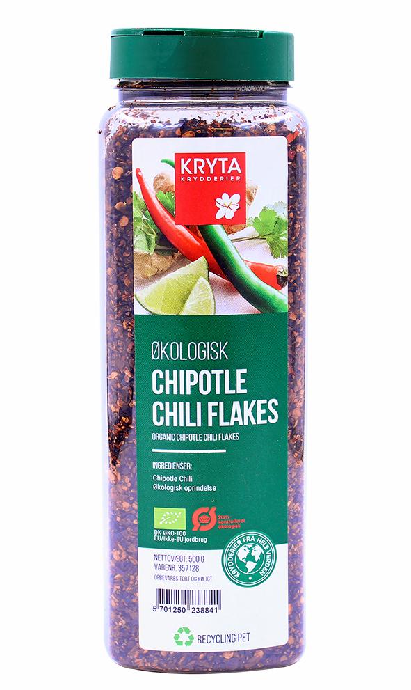 Øko Chili Chipotle flakes 500gr dåse