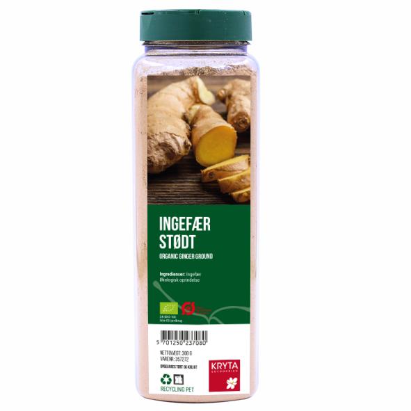 Øko ingefær stødt 300gr. dåse