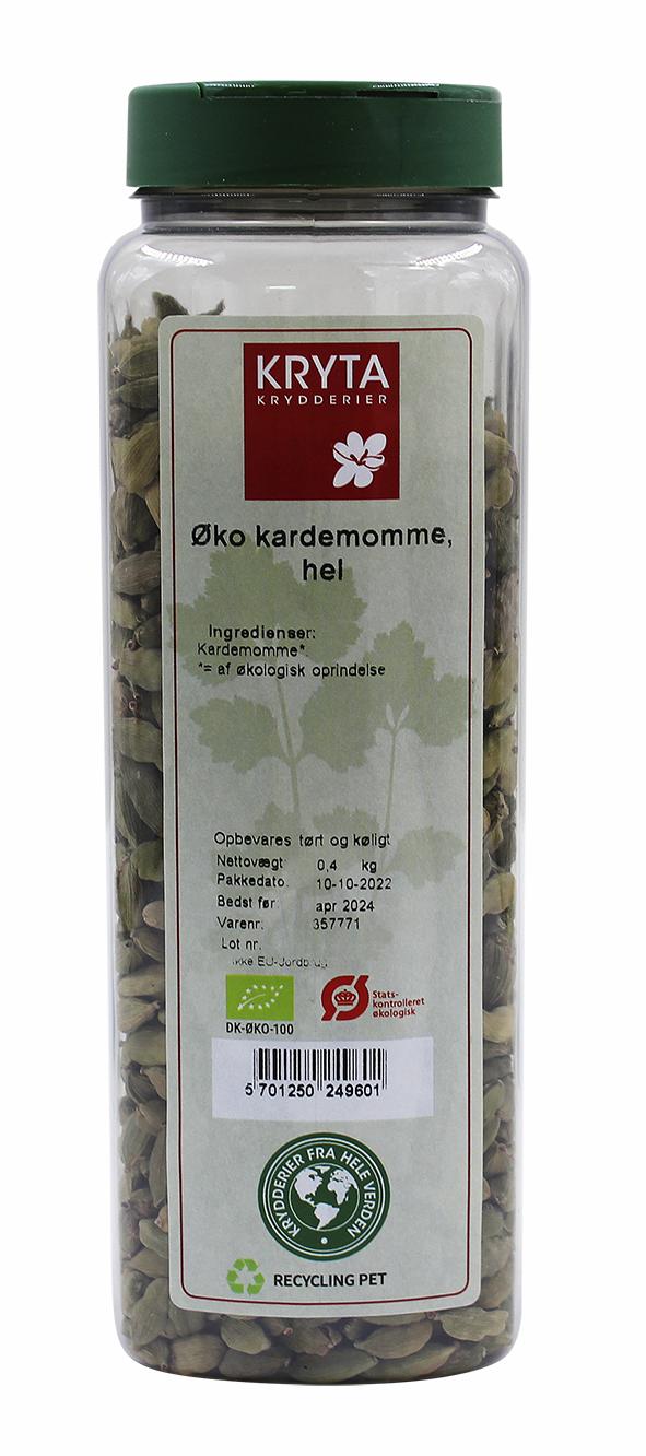 Øko kardemomme hel 400gr. dåse