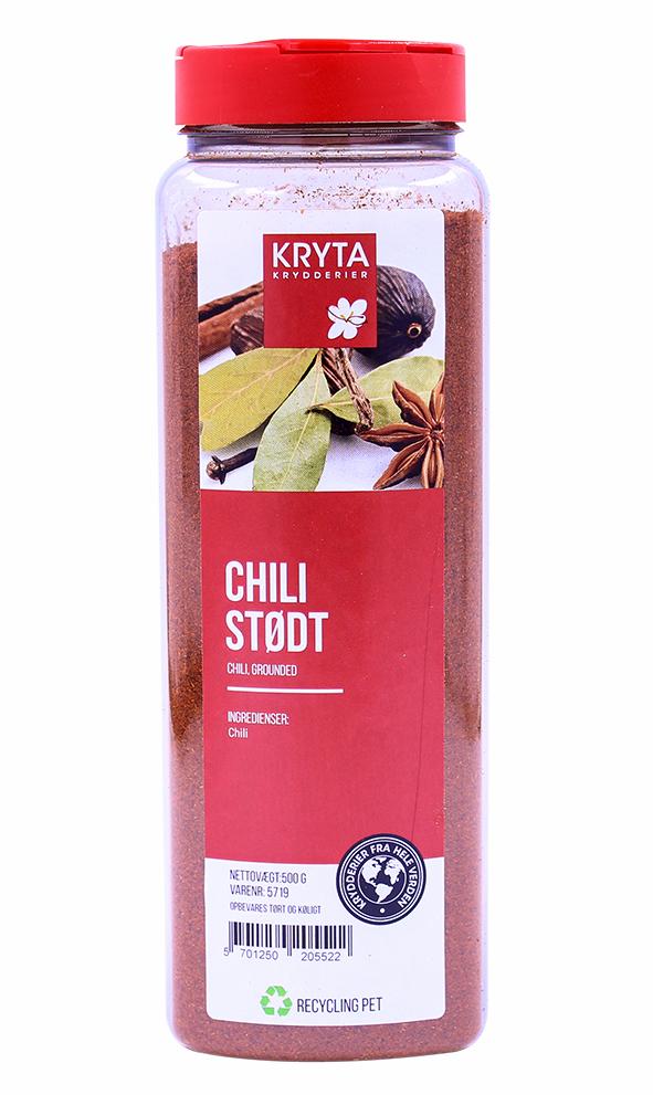 Chili stødt 400 gr. dåse