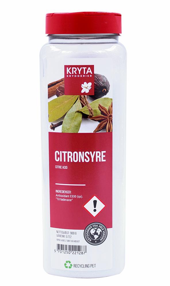 Citronsyre 900gr. dåse