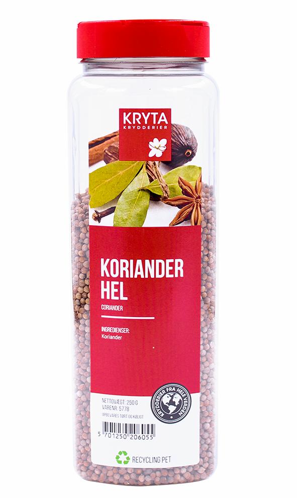 Koriander hel 250 gr. dåse