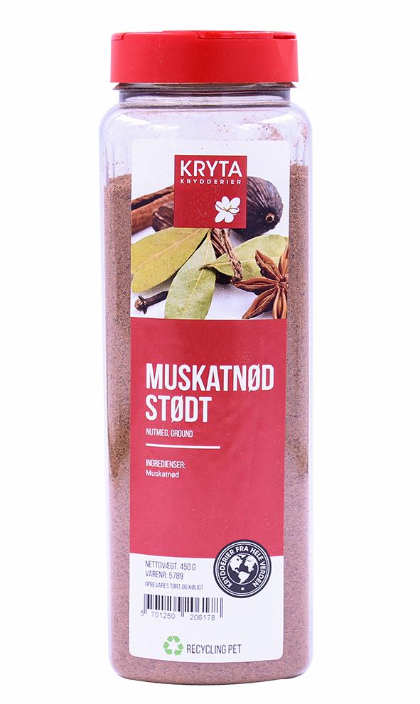 Muskatnød stødt 450gr. dåse