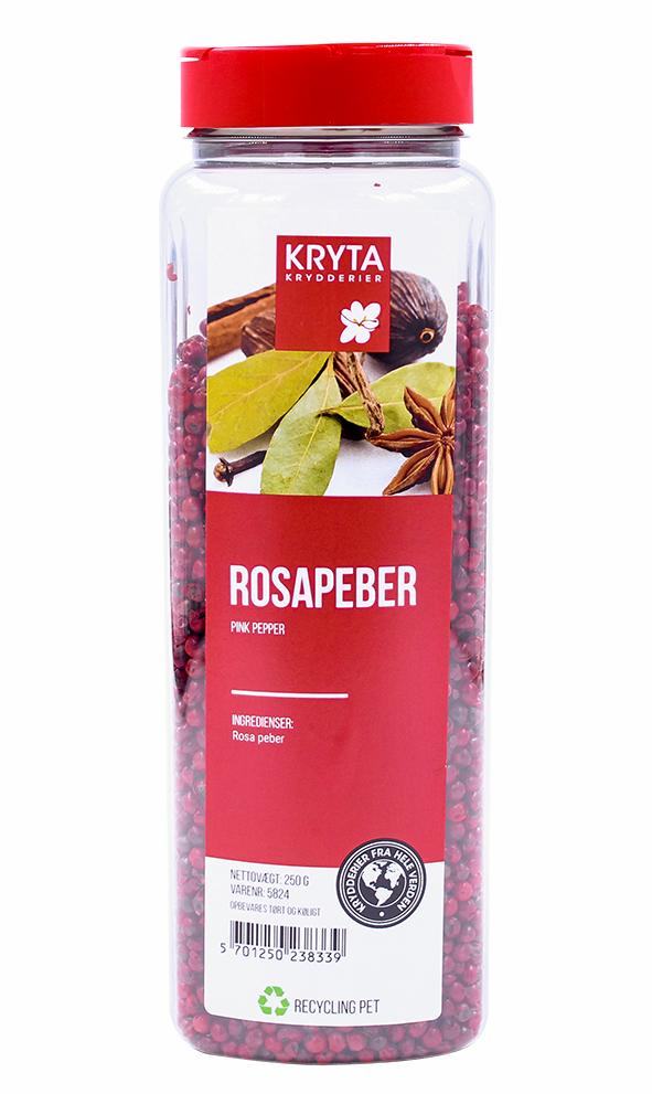 Rosapeber 250gr. dåse