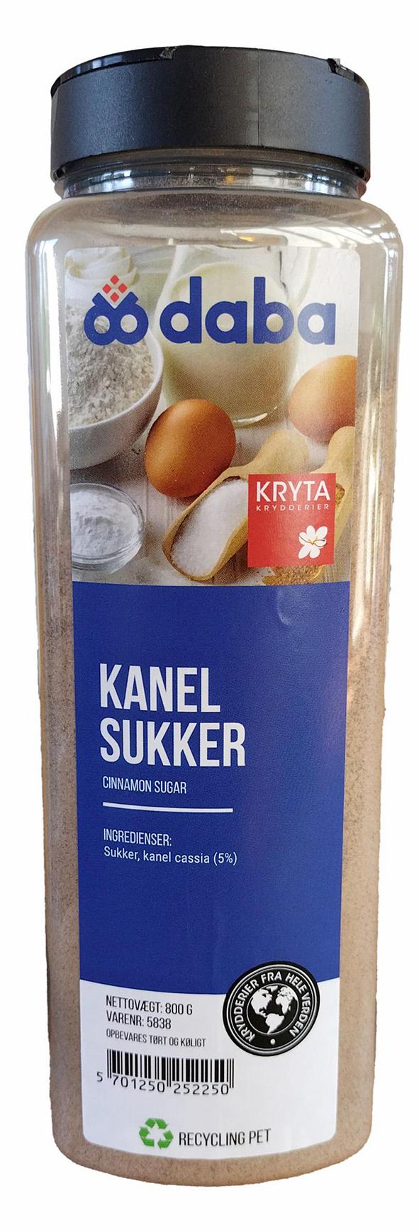 Kanelsukker 800gr. dåse 