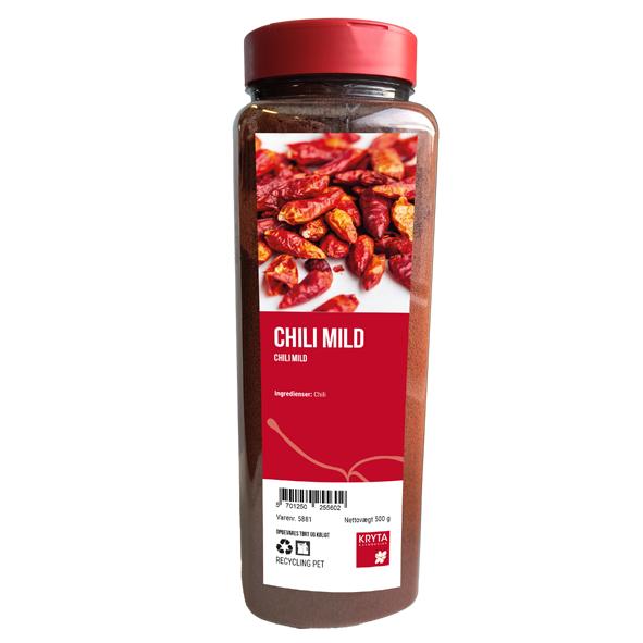 Chili mild 500gr. dåse