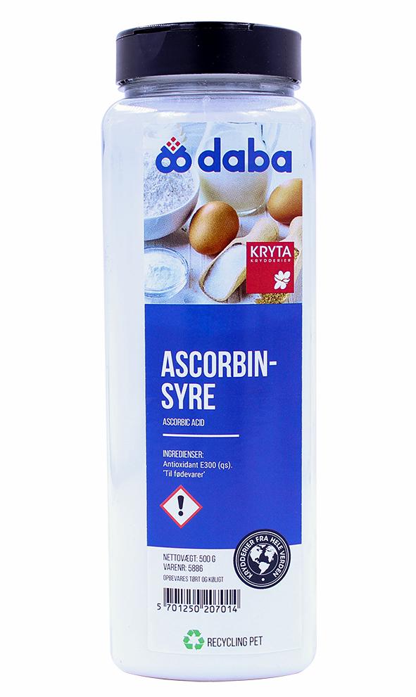 Ascorbinsyre E300  500 gr. dåse